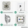 ProfiPatch Netzwerkdose Datendose Aufputz und Unterputz Produktbild-Vorschau 4