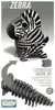EUGY - 3D Bastelset Zebra Produktbild-Vorschau 9