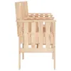 vidaXL Banc de jardin avec table 2 places en pin massif Voir les images du produit 4
