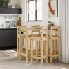 vidaXL 5-tlg. Bar-Set Massivholz Kiefer Produktbild-Vorschau 3