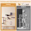 COSTWAY 5 in 1 Kletterwand Katzen Set, Katzen Wandelemente, Produktbild-Vorschau 8