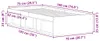 vidaXL Bettgestell Betongrau 75x190 cm Produktbild-Vorschau 8