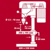 Einhell TC-BD 630/1: Taladro de pie, 630 W, altura total Vista previa de la imagen del producto 12