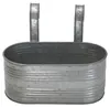 Balkonkasten mit Henkel silber verzinkt - 40 x 32 x 27 cm - Produktbild-Vorschau 5