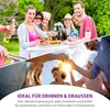 Bierbankauflagen-Set, Auflage Tischdecke 3-teilig Rot/Weiß Produktbild-Vorschau 5