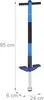Relaxdays Pogo Stick, pour enfants, bâton sauteur jusqu'à Voir les images du produit 4