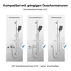 JOHO Edelstahl Duschstange 100 cm mit Duschablage, Produktbild-Vorschau 6