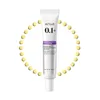 A product shot of an eye cream tube, surrounded by small yellow circles. Podgląd zdjęcia produktu