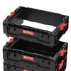 Two black Qbrick System Pro Box Extender 2.0 modules stacked on top of each other against a white background. Náhled obrázku produktu