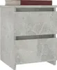 Comodino grigio cemento 30×30×40 cm materiale a base di Anteprima dell’immagine prodotto 5