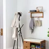 HOMCOM Wandgarderobe Garderobe mit Haken Wandmontage Produktbild-Vorschau 2