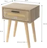 ML-Design 2er Set Nachttisch mit 1 Schublade, 40x50,5x30 Produktbild-Vorschau 5