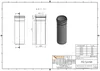 Technical drawings and a 3D render of a pipe fitting, along with a table of product specifications. Podgląd zdjęcia produktu