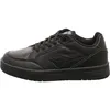 A studio shot of a single black sneaker. Produktbild-Vorschau