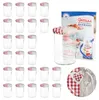 25er Set Sturzglas 435 ml To 82 Deckel Holz Herz rot incl. Produktbild-Vorschau 1