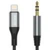 Dudao kabel audio Lightning - mini jack 3.5mm 1m szary Podgląd zdjęcia produktu 1