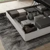 King-Size-Polsterbett mit Stauraum 180x200 Appia K - Weiß Produktbild-Vorschau 5
