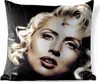 MuchoWow® Outdoor Kissen - Frau - Locken - Lippenstift - Produktbild-Vorschau 1