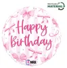 Balon foliowy Kokarda Różowy Pretty Pink Bow Birthday 45 cm Podgląd zdjęcia produktu 1