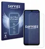 Product packaging and a screen protector on a phone. Produktbild-Vorschau