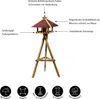 Dehner Natura Wildvogel-Futterhaus Brixen, inkl. Ständer Produktbild-Vorschau 2