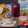 100x WELLGRO Einmachgläser 550ml Schraubdeckel TO82 rot Produktbild-Vorschau 2