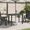 vidaXL Záhradný stôl antracit 101x68x72 cm plast Náhľad obrázku produktu 1