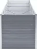 vidaXL Garten-Hochbeet Verzinkter Stahl 320x80x77 cm Grau Produktbild-Vorschau 4