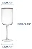 Mikasa Sorrento Glas Weingläser White mit Goldrand und Produktbild-Vorschau 3