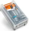 A clear plastic case containing a set of sanding accessories for multi-tools. Podgląd zdjęcia produktu