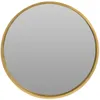A round mirror with a golden frame against a white background. Náhled obrázku produktu