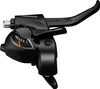 A black bicycle gear shifter and brake lever assembly. Anteprima dell’immagine prodotto