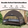 vidaXL Zvýšený pelíšek pro psy hnědý 127 x 81 x 108 cm Náhled obrázku produktu 5