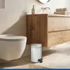 WENKO Tret Müll Eimer 3 L LEMAN Edelstahl Abfall Kosmetik Produktbild-Vorschau 2