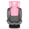 A pink and gray car seat is shown from the front against a white background. Produktbild-Vorschau
