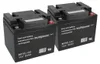 Batteria al piombo 2x 12V 50Ah compatibile 24V carrozzina Anteprima dell’immagine prodotto 1