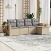 Modulares Gartenmöbel-Set, 5-teilige Lounge-Sitzgruppe für Produktbild-Vorschau 2
