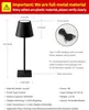 Visdanfo Kabellose Tischlampe, tragbare Produktbild-Vorschau 5