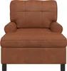 vidaXL Lounge-Liege mit Kissen Braun 91 x 157 x 91 cm Produktbild-Vorschau 4