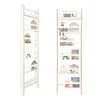 Two white wooden bookshelves for children's books, filled with books and toys. Podgląd zdjęcia produktu