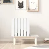The Living Store Katzenhaus Weiß 60x36x60 cm Massivholz Produktbild-Vorschau 3