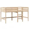 vidaXL Hochbett mit Dach 90x190 cm Massivholz Kiefer Produktbild-Vorschau 5