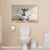 MuchoWow© Wanddeko 90x60 cm - Badezimmer Bilder Esel, Produktbild-Vorschau 7