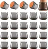 24dílná sada ochrany nohou židlí, kulaté chrániče nohou Náhled obrázku produktu 1