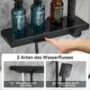 AURALUM Verchromte Wasserfall-Duscharmatur, Duschstange mit Produktbild-Vorschau 4
