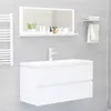 vidaXL Badspiegel Weiß 90x10,5x37 cm Holzwerkstoff Produktbild-Vorschau 6