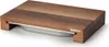 A wooden cutting board with a stainless steel drawer, presented on a white background. Anteprima dell’immagine prodotto