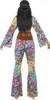Flower Power Hippie Kostüm, Mehrfarbig, mit Oberteil, Hose, Produktbild-Vorschau 3