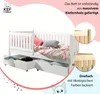 KEF Kinderbett LEON Bett aus Holz mit Stauraum Jugendbett Produktbild-Vorschau 2