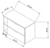 WENA Waschtischunterschrank 100 cm, gerade Fronten, Griffe Produktbild-Vorschau 7